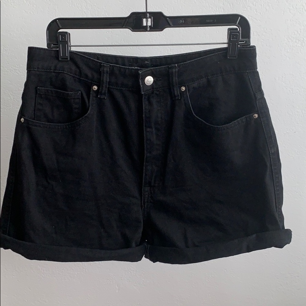 Black high waisted shorts
